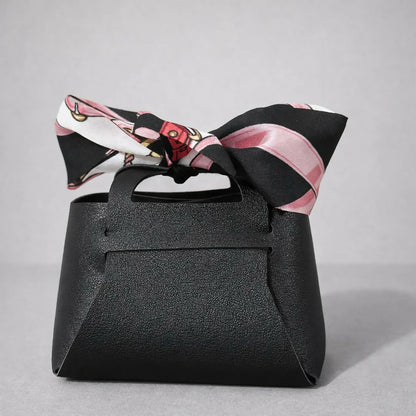 Mini Handheld Bag for Women with Bow Accent