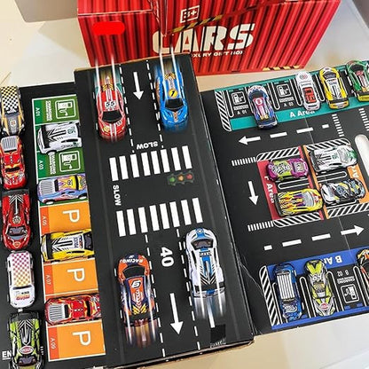 48 Pcs Car Container 48 Pcs Pull Back Mini Car Toy