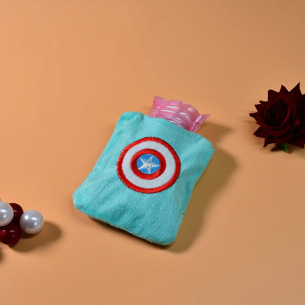 5 design Small Hot Water Bag with Cover for Pain Relief