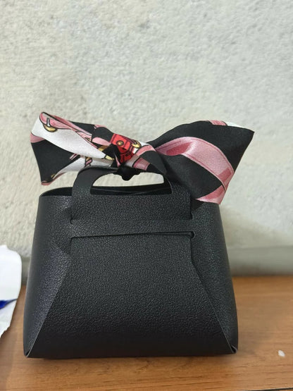 Mini Handheld Bag for Women with Bow Accent