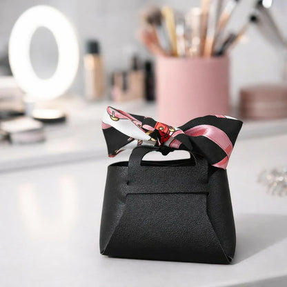 Mini Handheld Bag for Women with Bow Accent